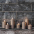 NIEUW Uyuni Outdoor LED Pillar Candle Sandstone 8,4 x 15 cm